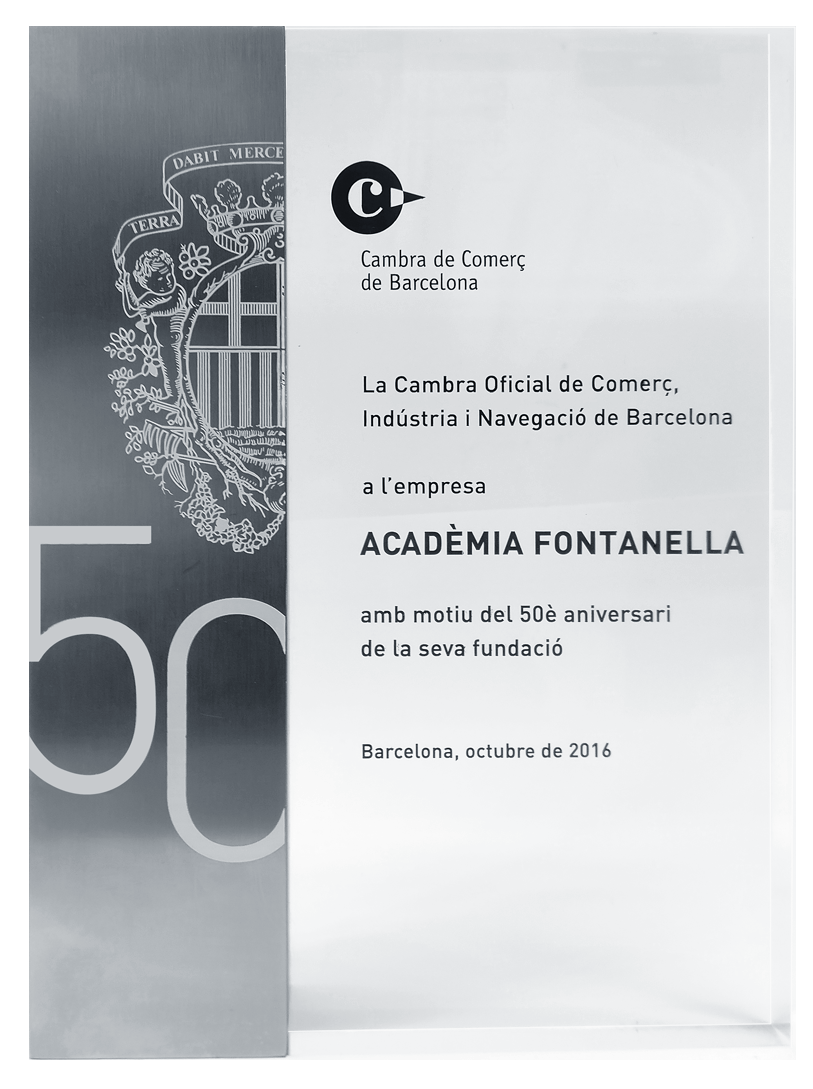 Guardó 50 anys Cambra de Comerç Barcelona
