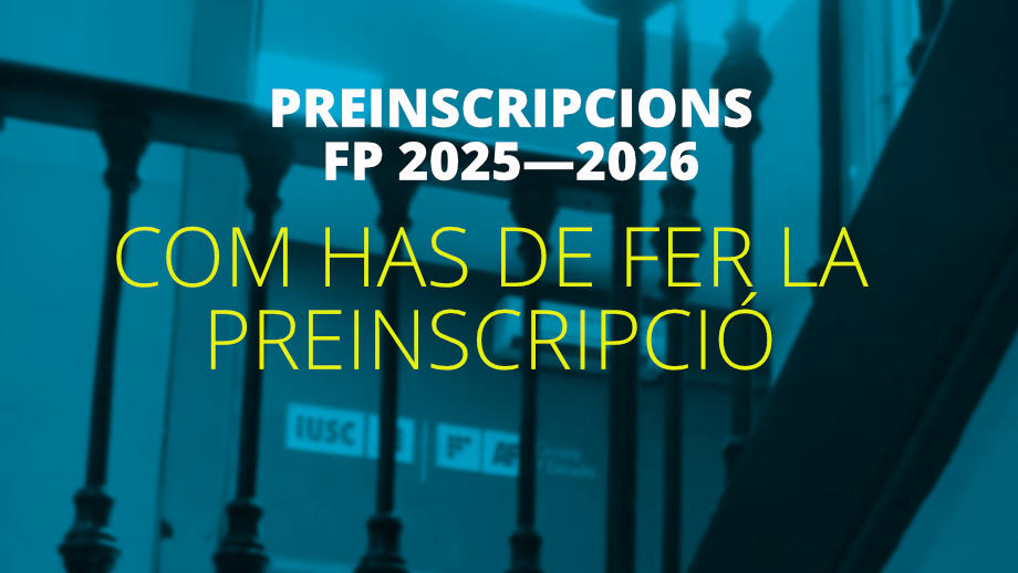 Com has de fer la preinscripció  als cicles