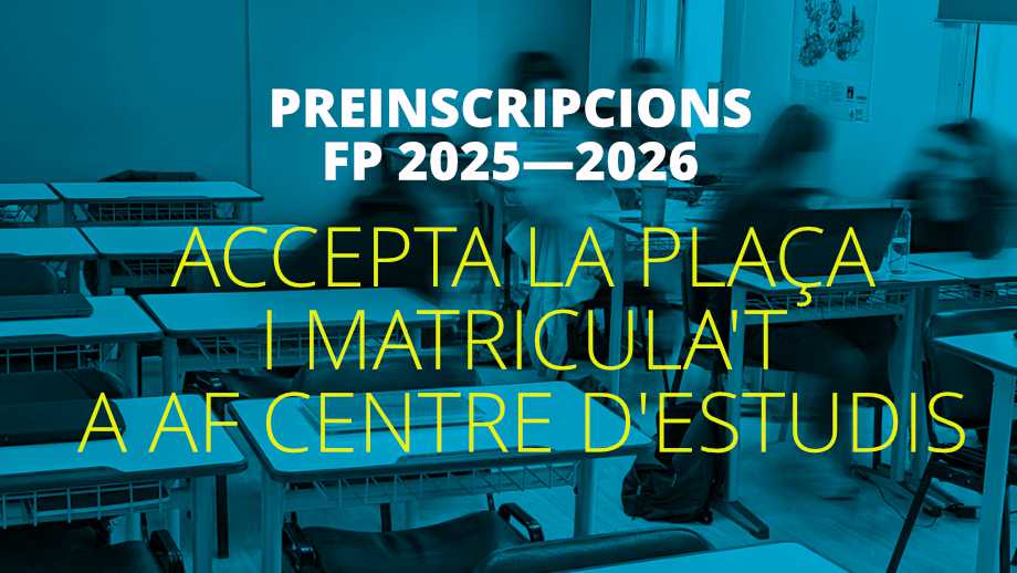 Confirmació de plaça i matriculació